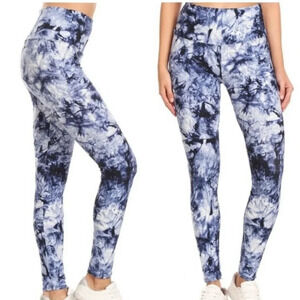 Tie Dye High Rise Wide Band Yoga Leggings OS
